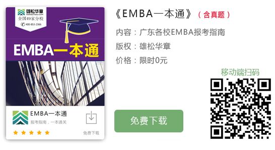 【华章解读】中山大学EMBA近三年报名录取比例